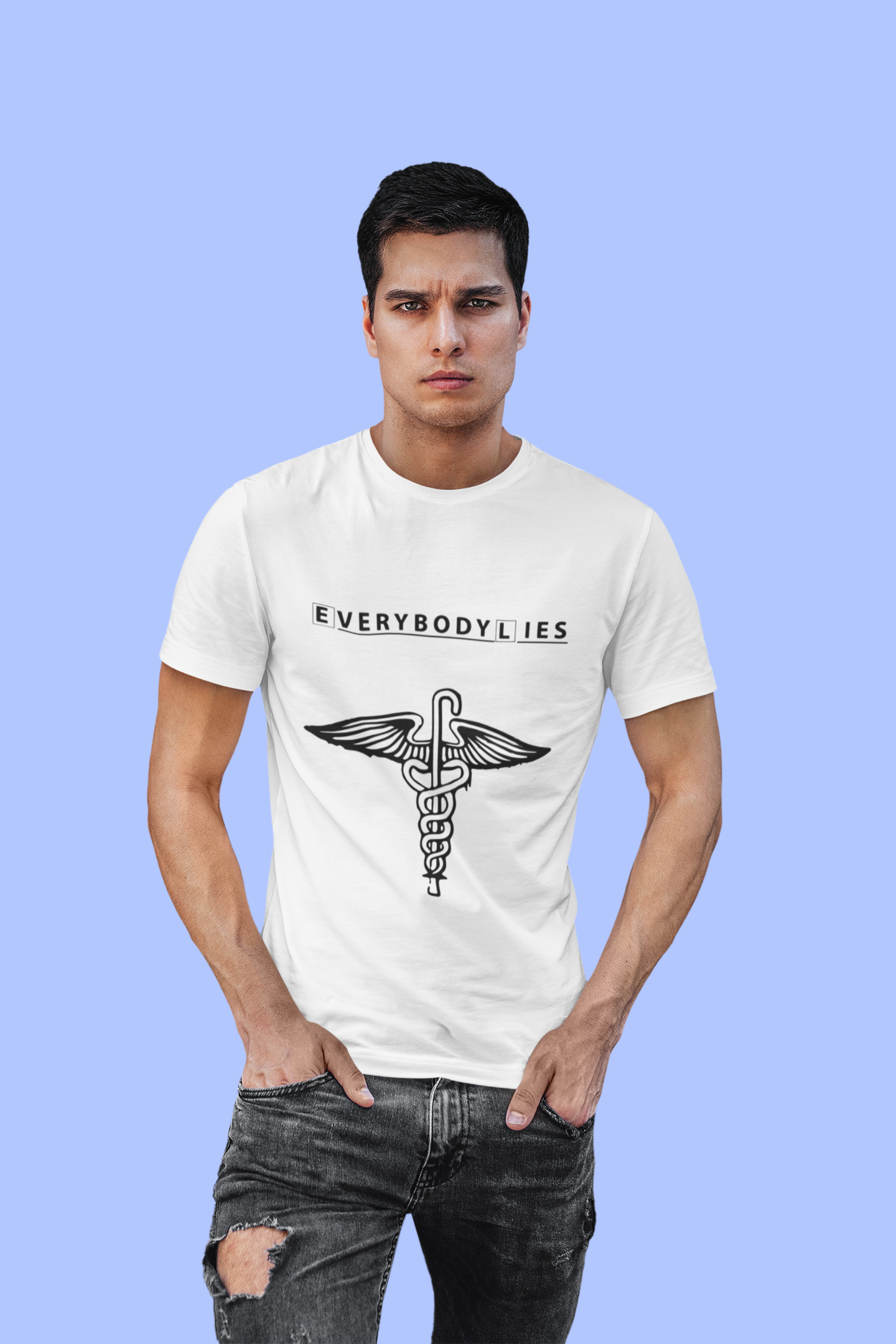 Everybody Lies House MD Special Minimalistic Design 180 GSM T-Shirt
