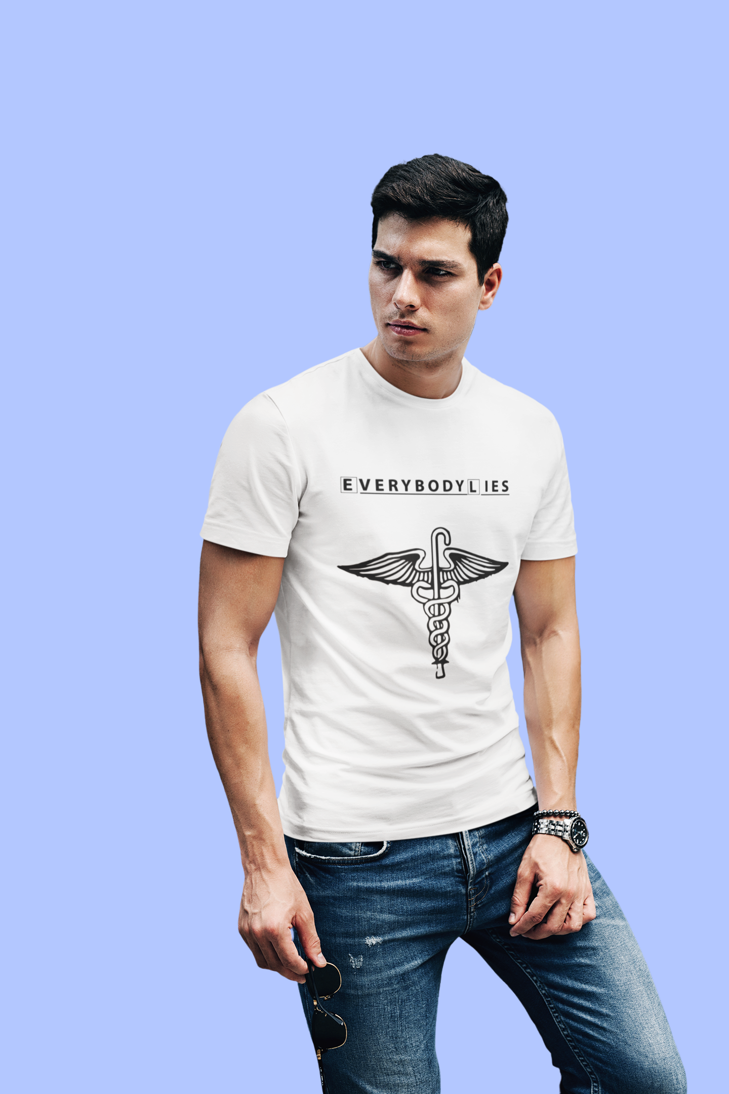 Everybody Lies House MD Special Minimalistic Design 180 GSM T-Shirt