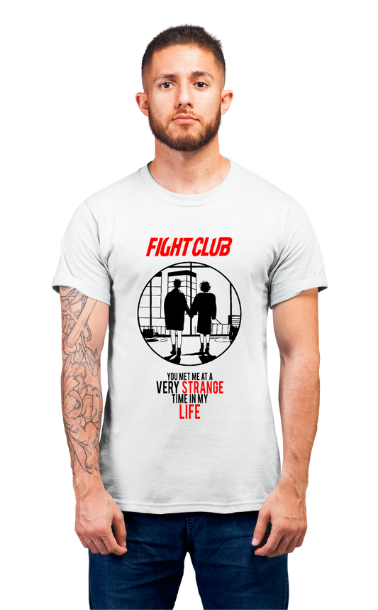 Minimalist movie-inspired T-shirt with a round neck and breathable 180 GSM material