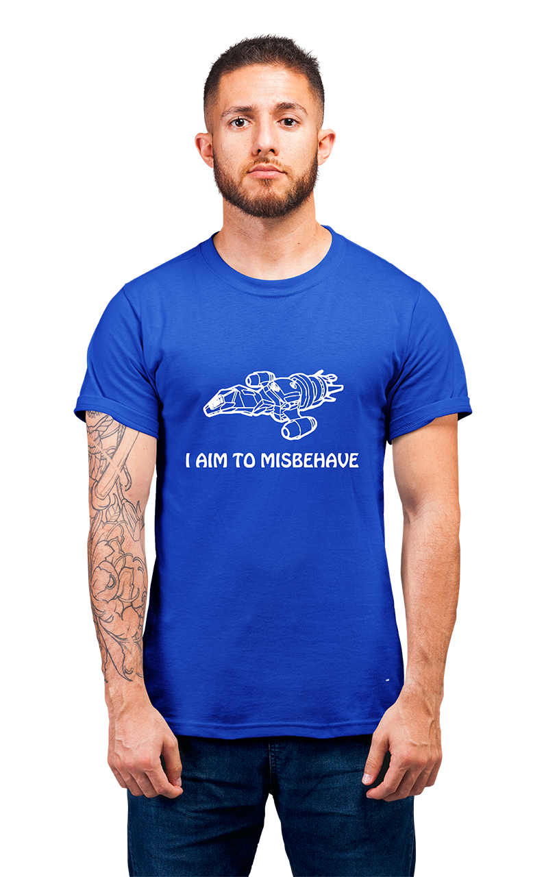 Minimalist movie-inspired T-shirt with a round neck and breathable 180 GSM material