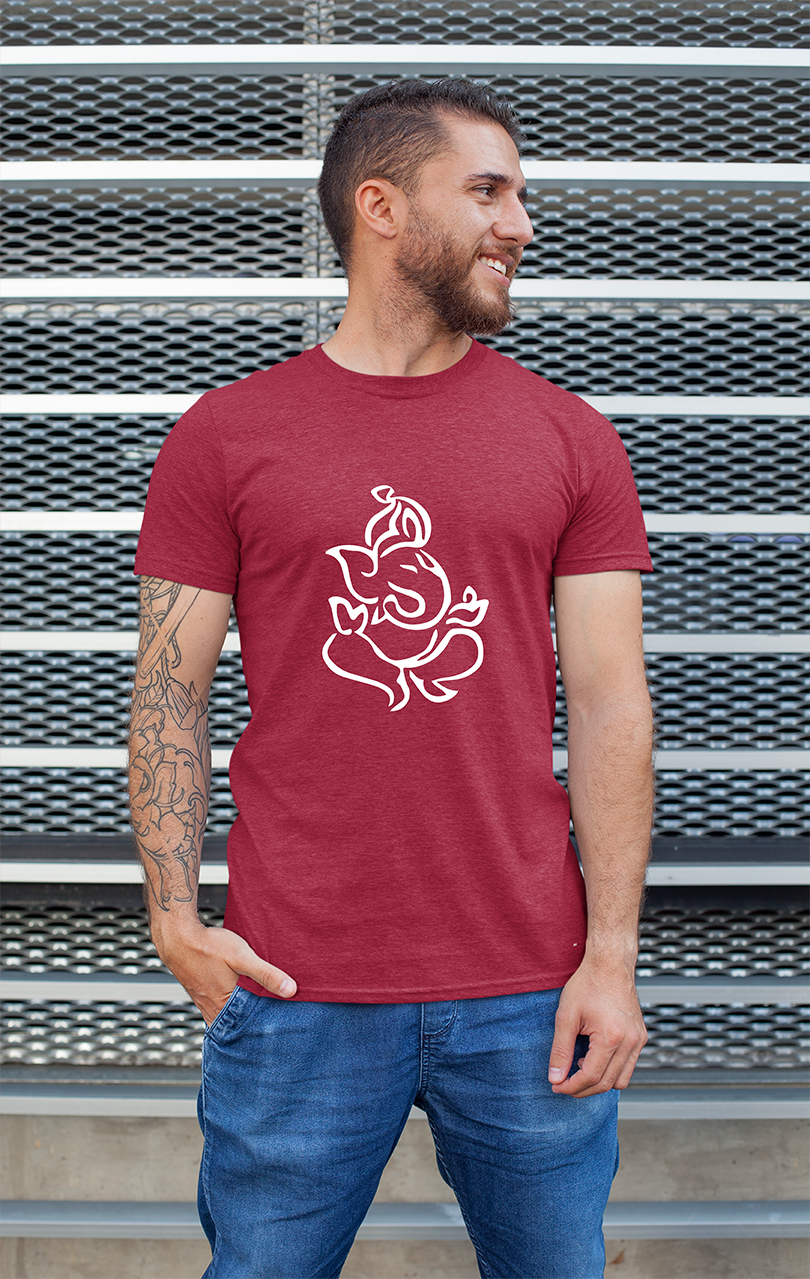 Sweaty Armpits Premium Unisex PrintedHindu Religion, "Lord Ganesha" "Line-art"
