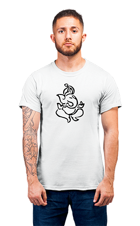 Sweaty Armpits Premium Unisex PrintedHindu Religion, "Lord Ganesha" "Line-art"