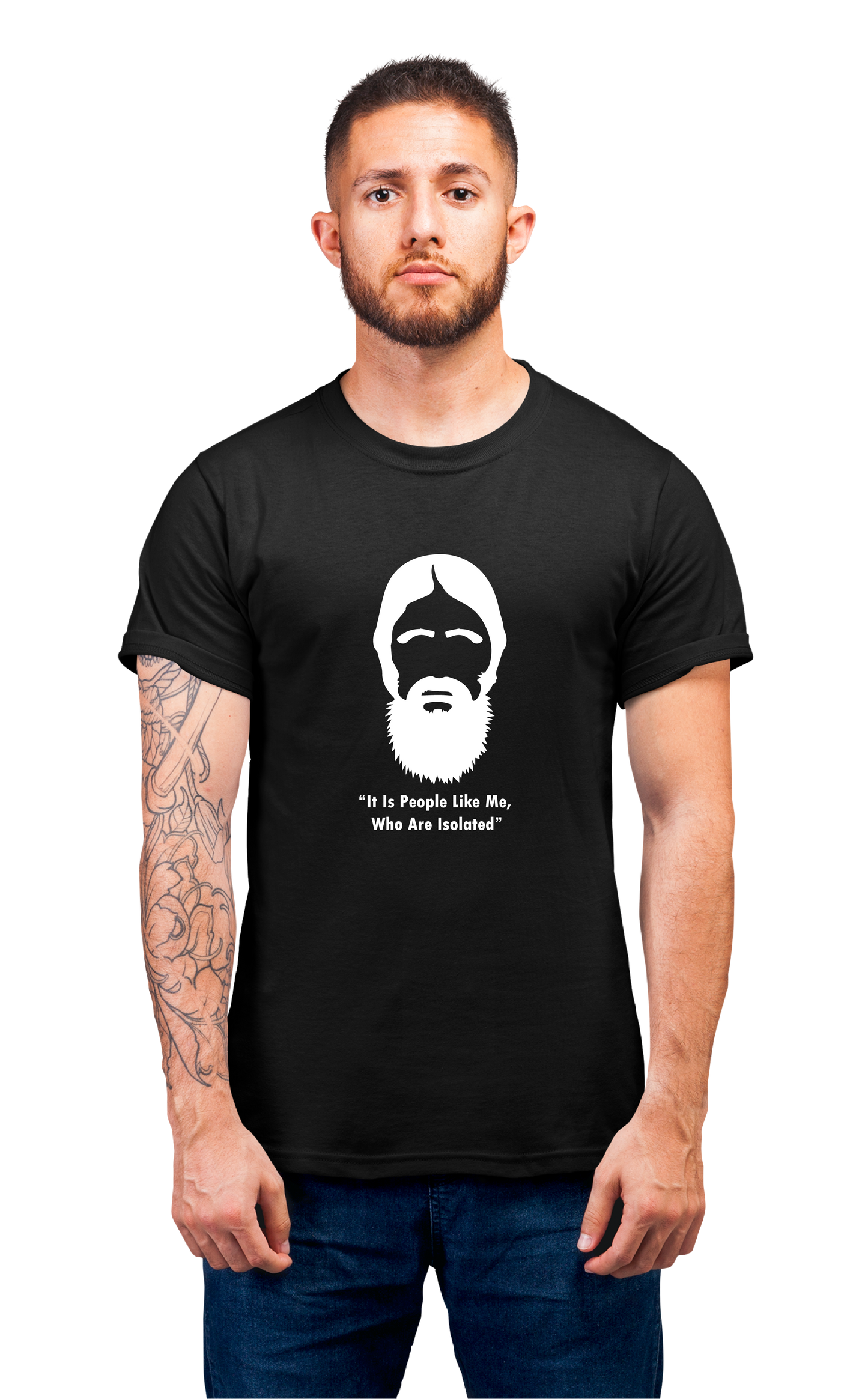 Minimalist movie-inspired T-shirt with a round neck and breathable 180 GSM material