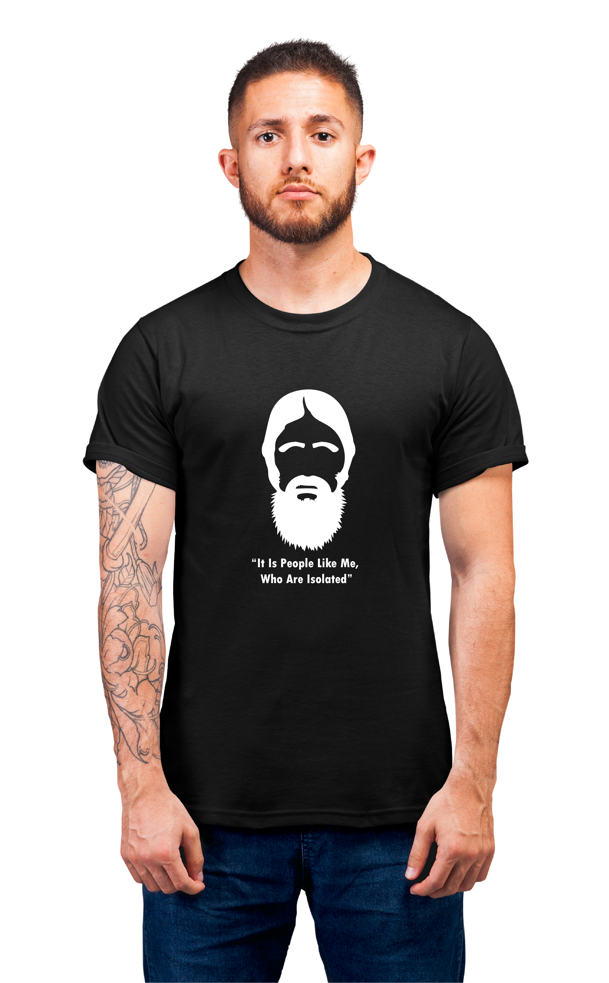 Minimalist movie-inspired T-shirt with a round neck and breathable 180 GSM material