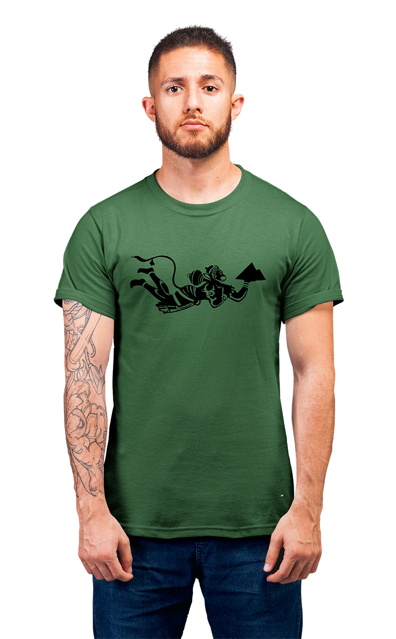 Minimalist movie-inspired T-shirt with a round neck and breathable 180 GSM material