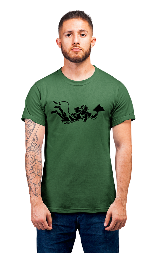 Minimalist movie-inspired T-shirt with a round neck and breathable 180 GSM material