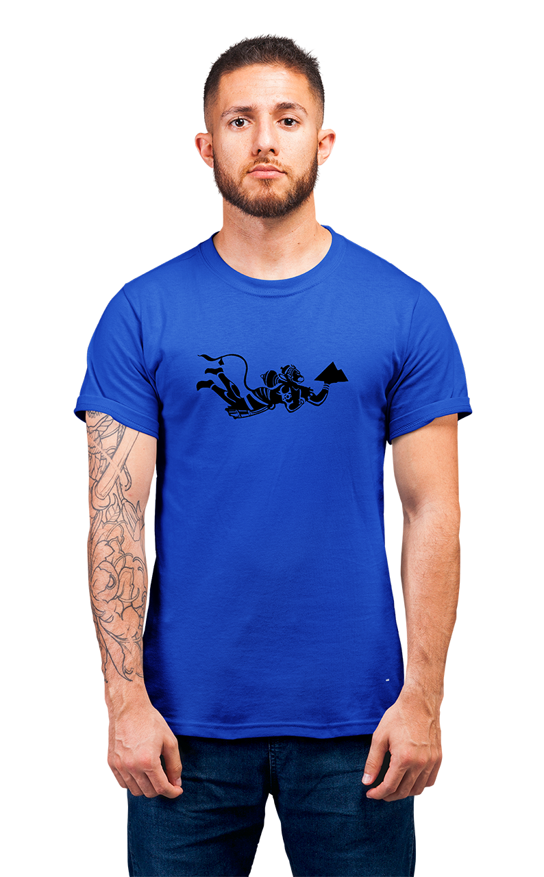 Sweaty Armpits Premium Unisex Printed T-shirt Hindu Religion, Hanuman Ji, Minimalistic Design Hanumanji Carrying Mountain