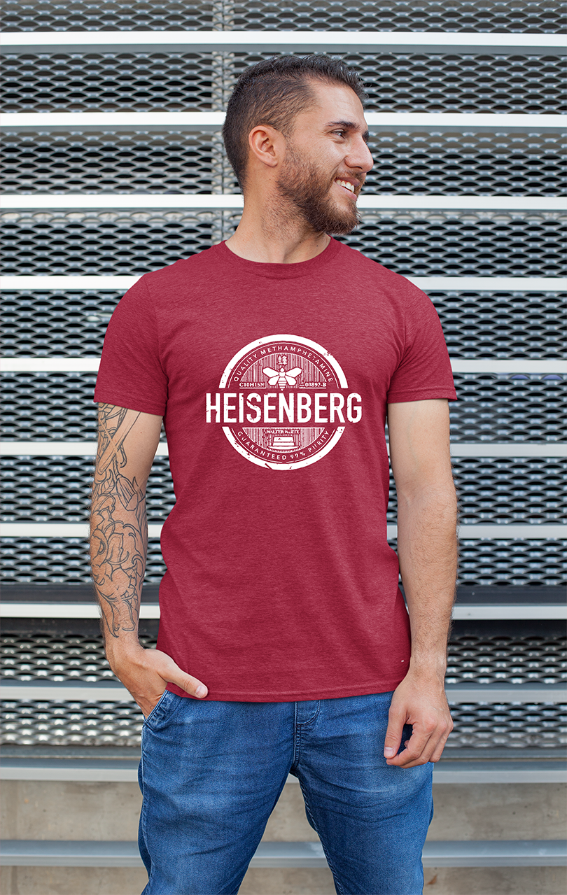 Sweaty Armpits Premium Unisex Printed T-shirt Heisenberg Breaking Bad, T.V Show, AMC Iconic Show, Blue Meth Walter White, Vince Gilligan Minimalistic Design