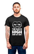 Sweaty Armpits Premium Unisex Printed T-shirt "I M HiGH" Sweaty Armpits Original Classic  Minimalistic Design