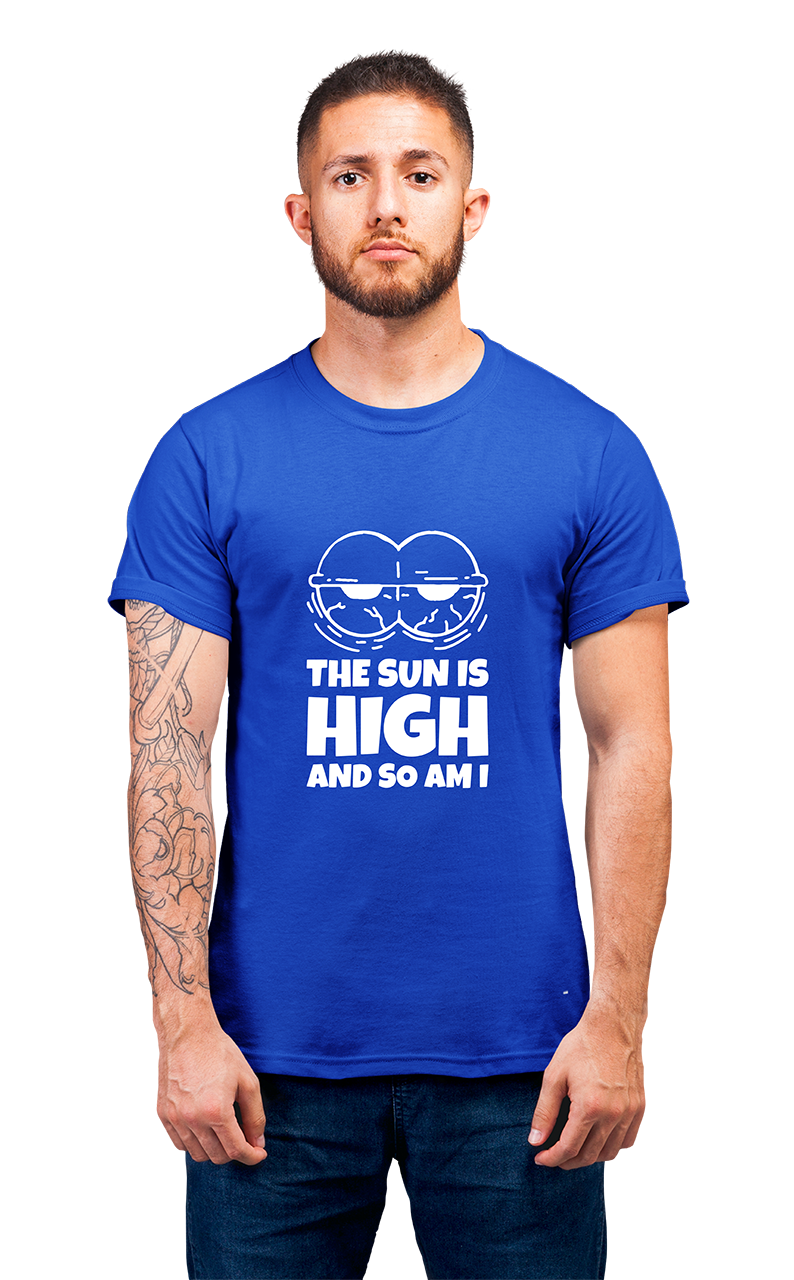 Sweaty Armpits Premium Unisex Printed T-shirt "I M HiGH" Sweaty Armpits Original Classic  Minimalistic Design