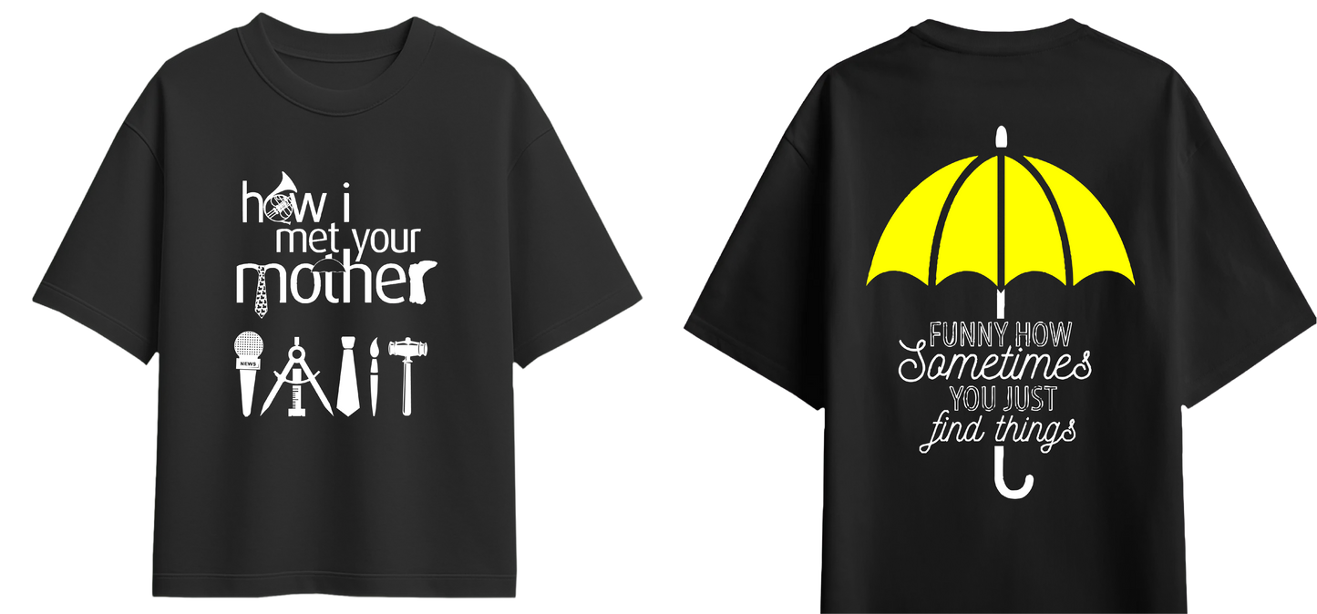 Sweaty Armpits Premium Unisex Oversized T-Shirts How I Met Your Mother American Sitcom New York Minimalistic Design