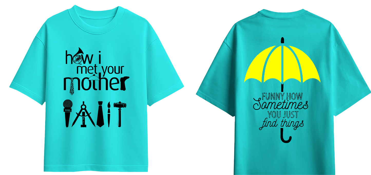 Sweaty Armpits Premium Unisex Oversized T-Shirts How I Met Your Mother American Sitcom New York Minimalistic Design