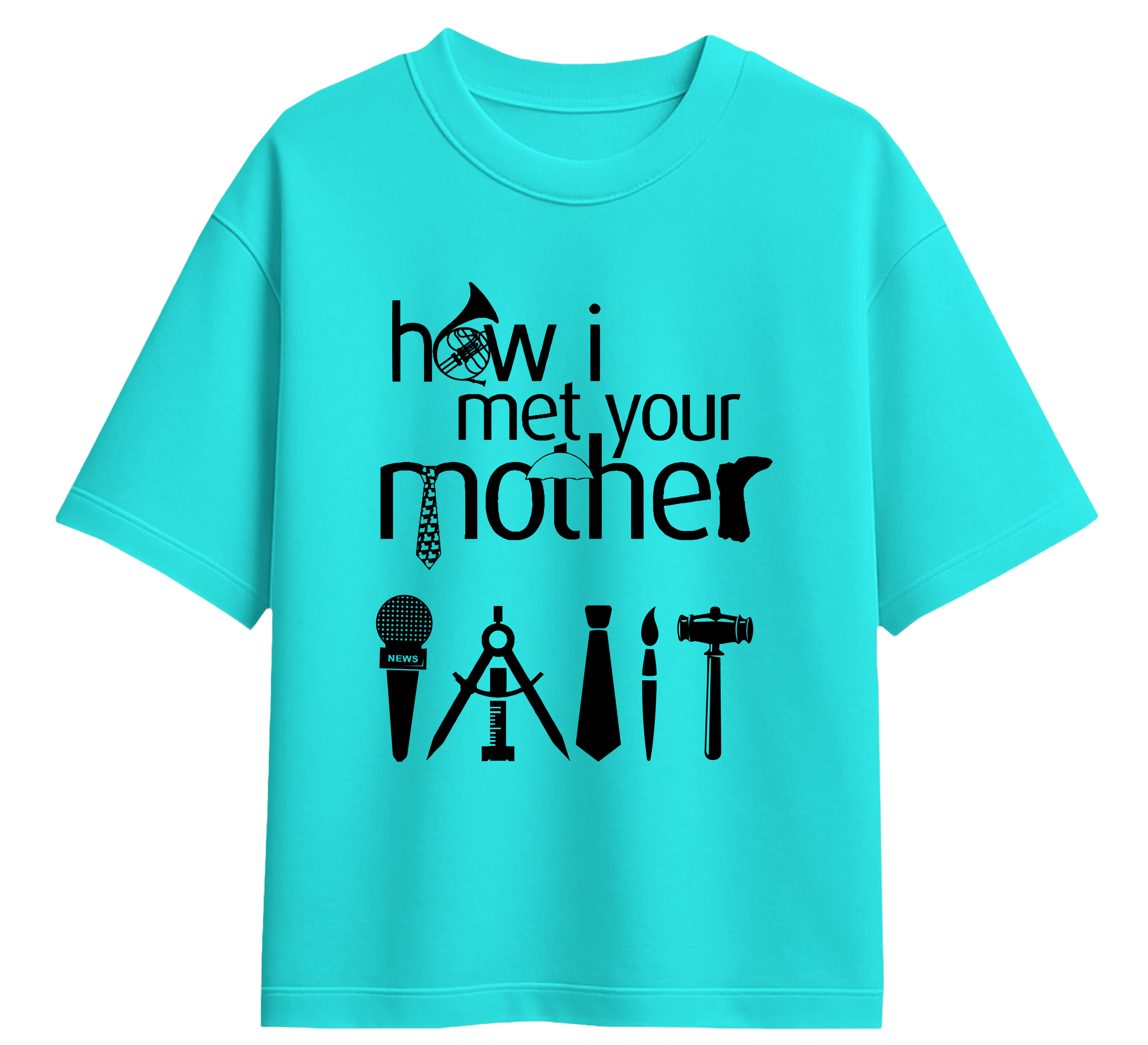 Minimalist movie-inspired T-shirt with a round neck and breathable 180 GSM material