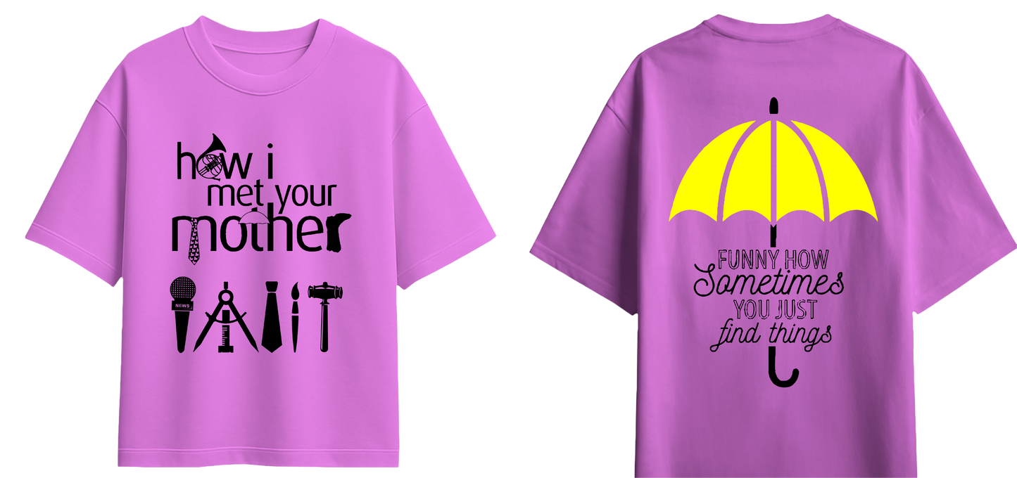 Sweaty Armpits Premium Unisex Oversized T-Shirts How I Met Your Mother American Sitcom New York Minimalistic Design