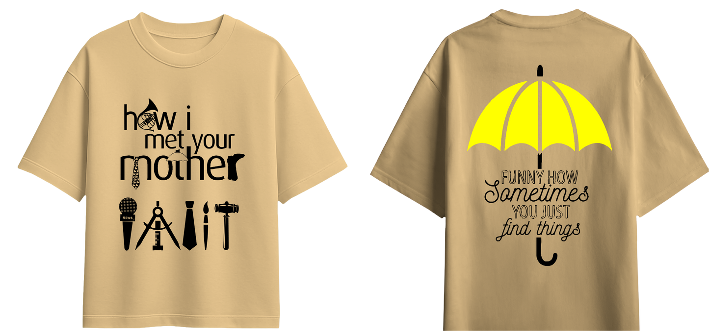 Sweaty Armpits Premium Unisex Oversized T-Shirts How I Met Your Mother American Sitcom New York Minimalistic Design