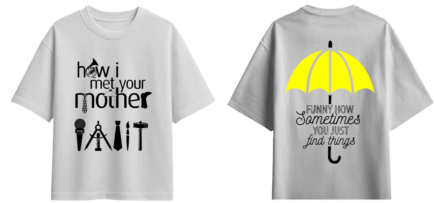 Sweaty Armpits Premium Unisex Oversized T-Shirts How I Met Your Mother American Sitcom New York Minimalistic Design