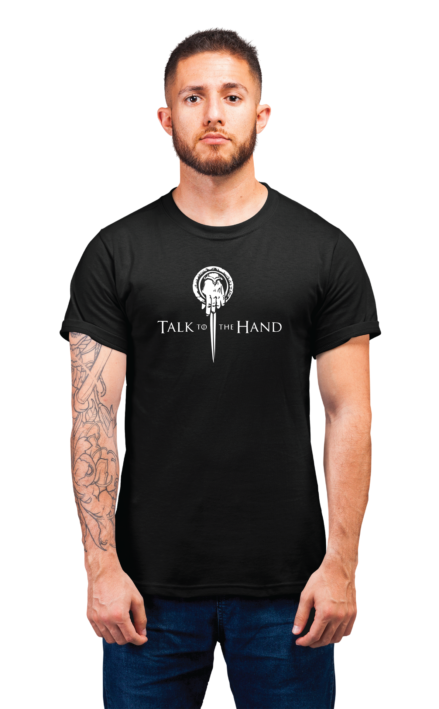 Sweaty Armpits Premium Unisex Printed T-shirts Game Of Thrones Talk To The Hand Minimalistic Design
