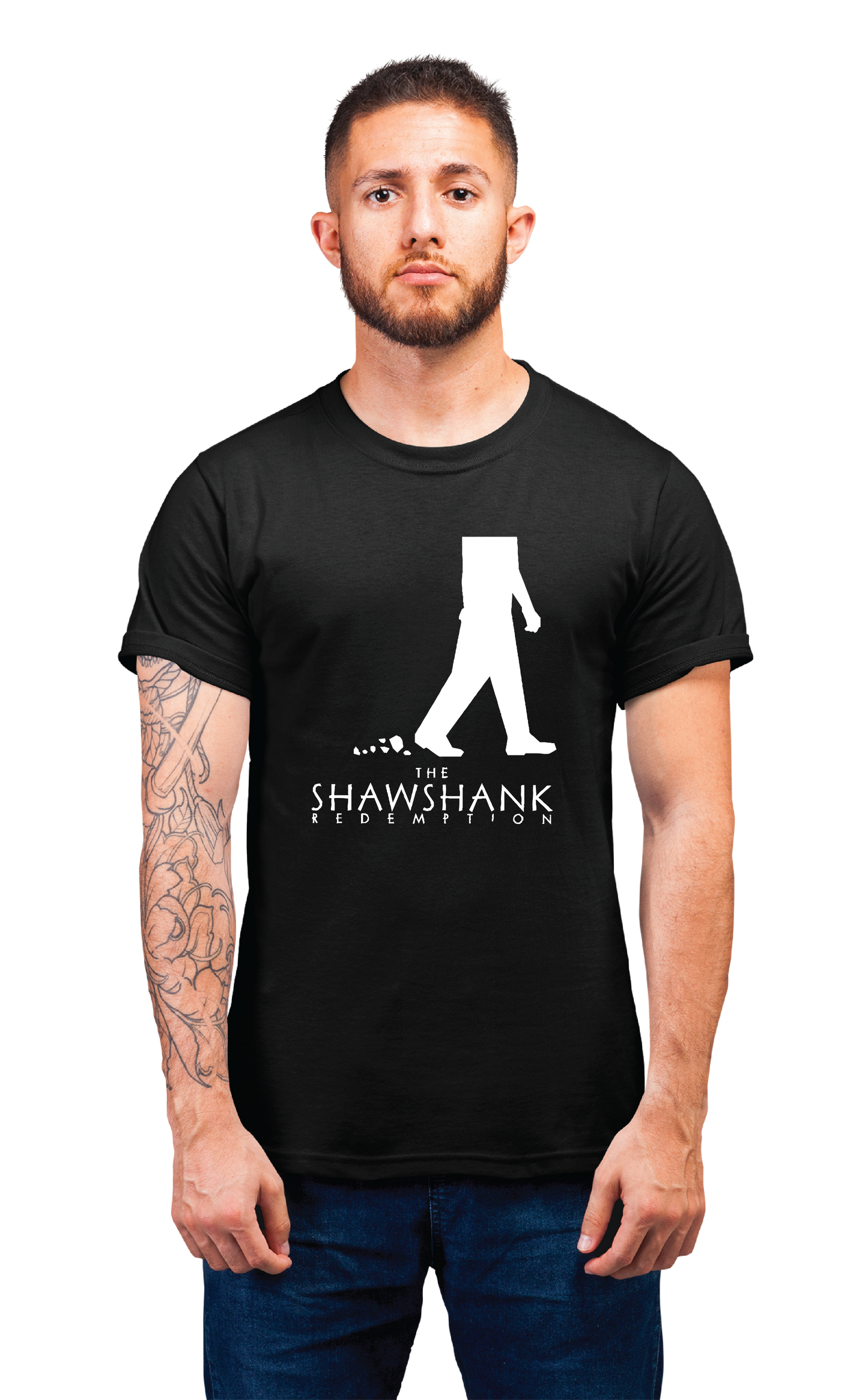 Sweaty Armpits Premium Unisex Printed T-shirt  "The Shawshank Redemption" Frank Darabont Stephen King Slow Prison Break Minimalistic Design