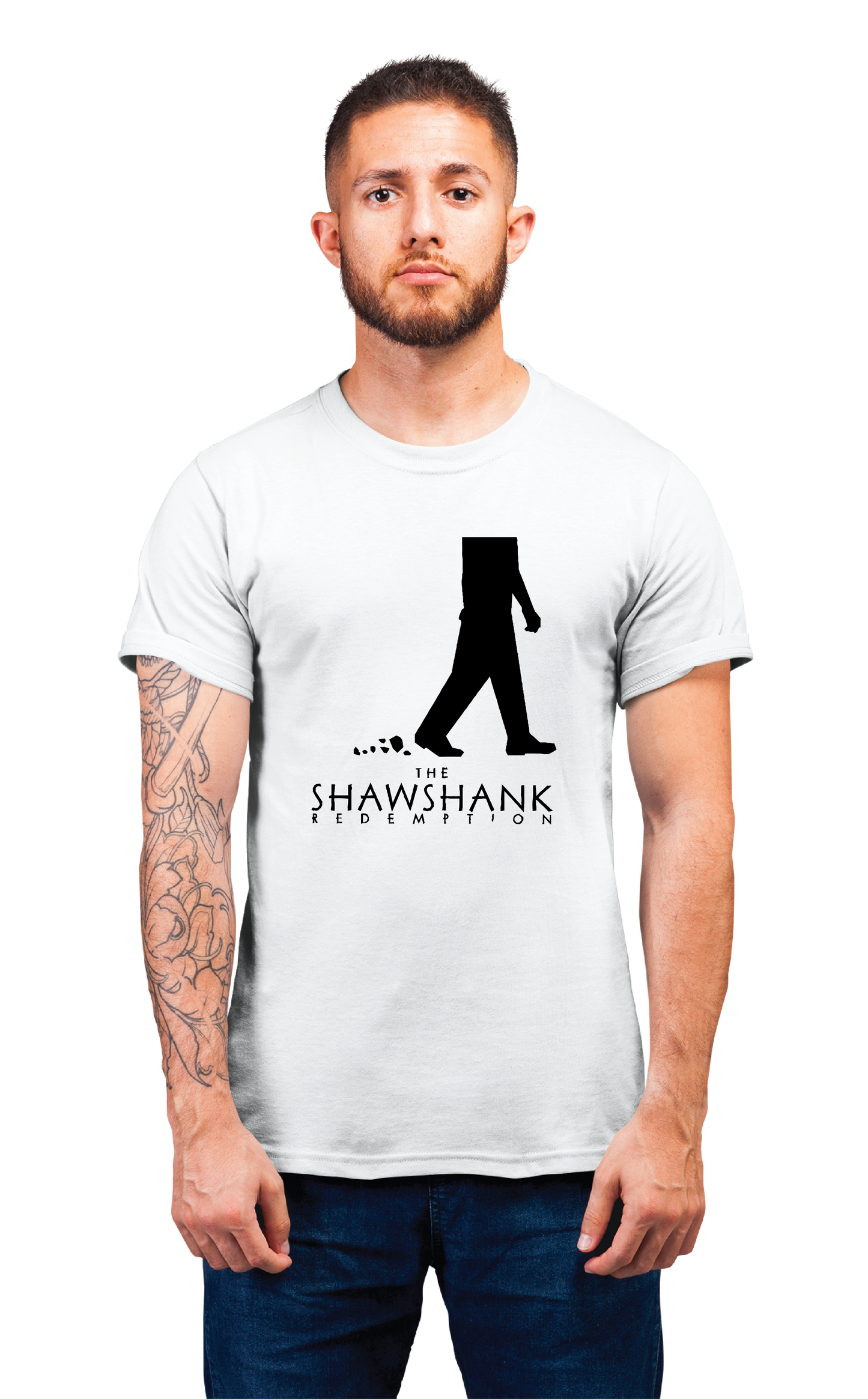 Sweaty Armpits Premium Unisex Printed T-shirt  "The Shawshank Redemption" Frank Darabont Stephen King Slow Prison Break Minimalistic Design