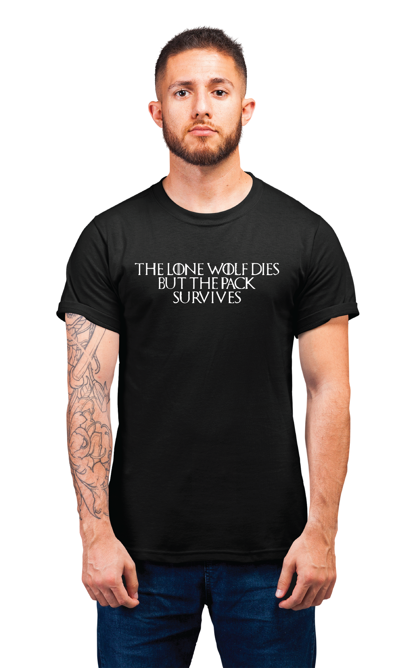 Sweaty Armpits Premium Unisex Printed T-shirt Game Of Thrones "Lone Wolf Dies" Minimalistic Design