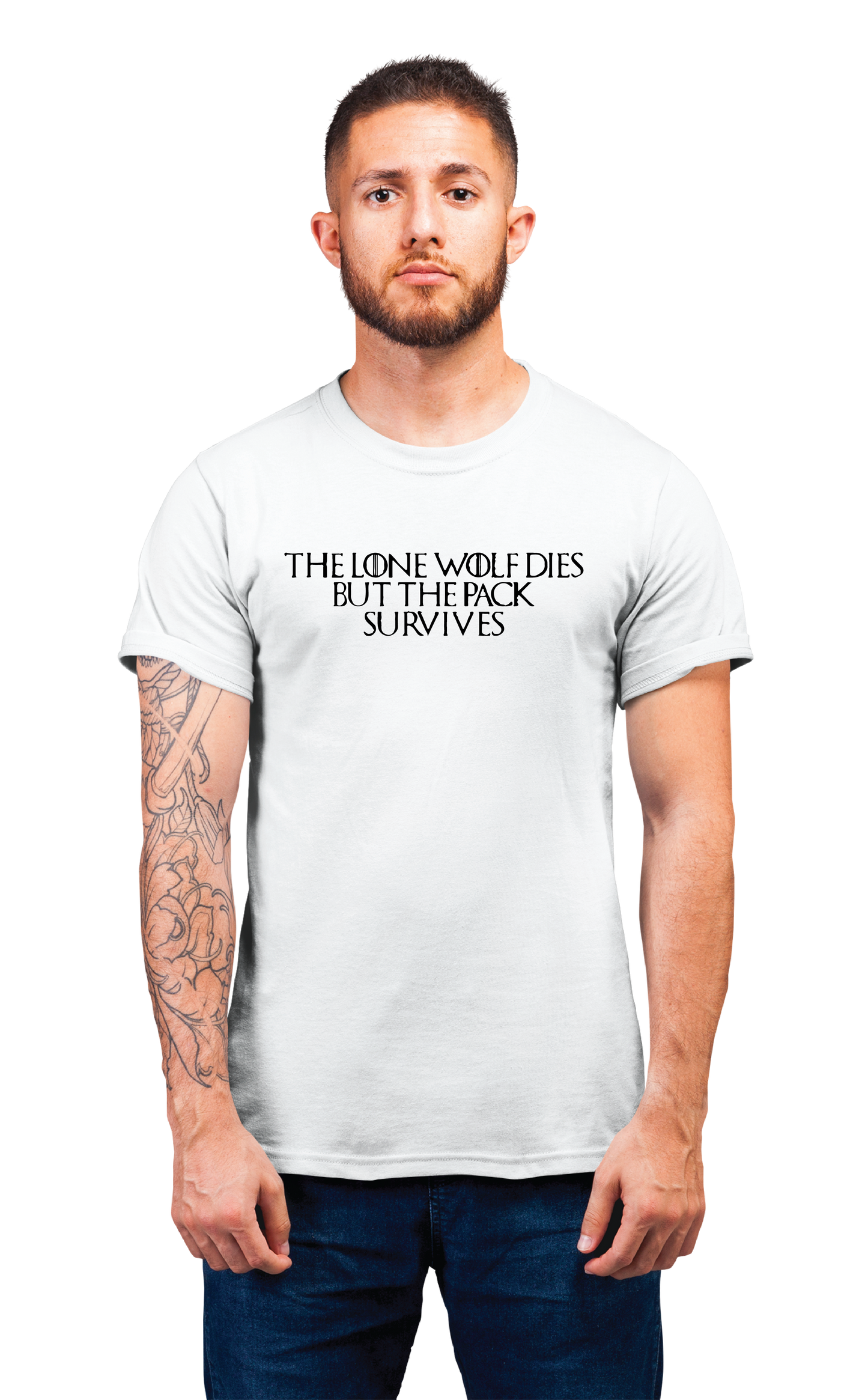 Sweaty Armpits Premium Unisex Printed T-shirt Game Of Thrones "Lone Wolf Dies" Minimalistic Design