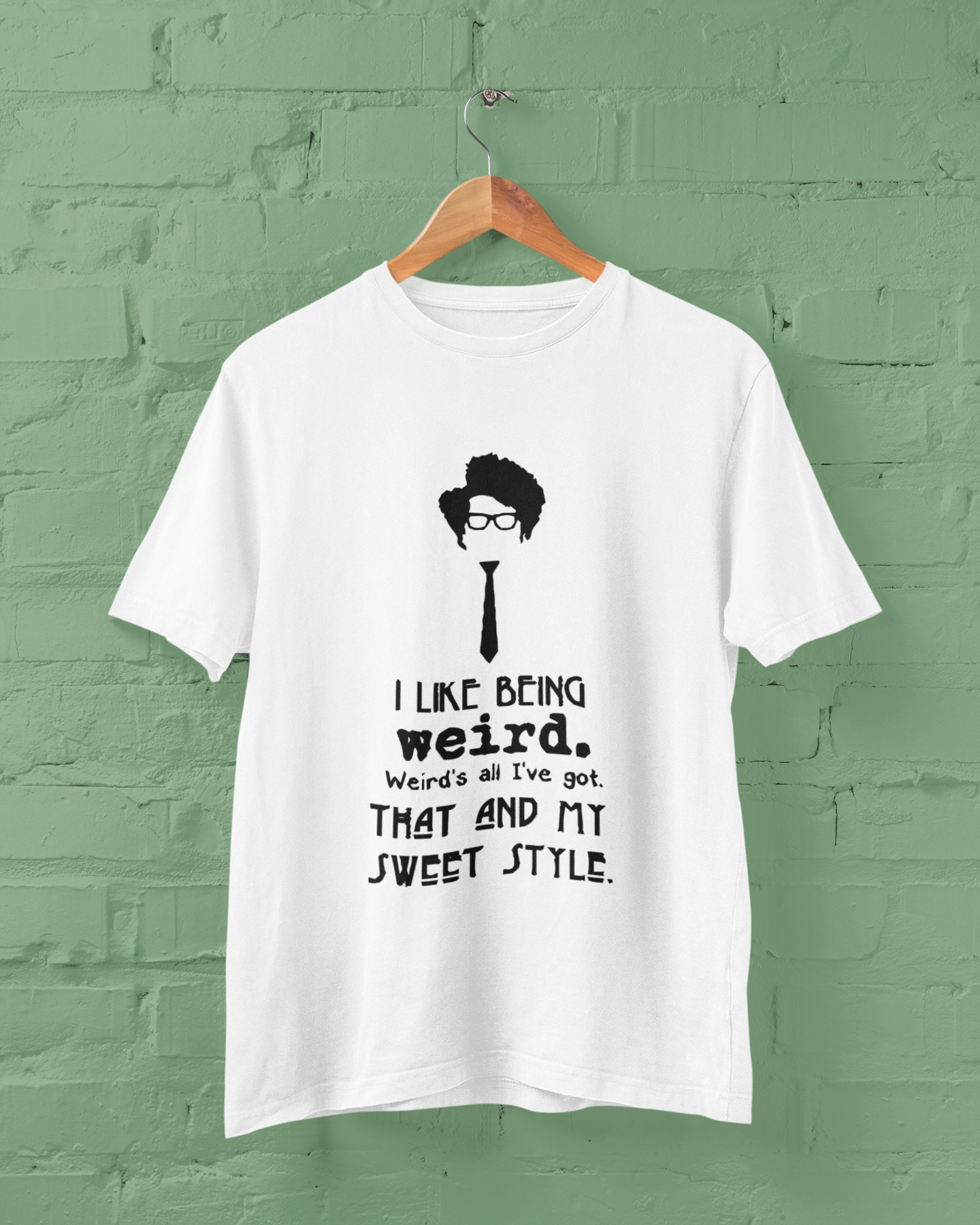 Minimalist movie-inspired T-shirt with a round neck and breathable 180 GSM material