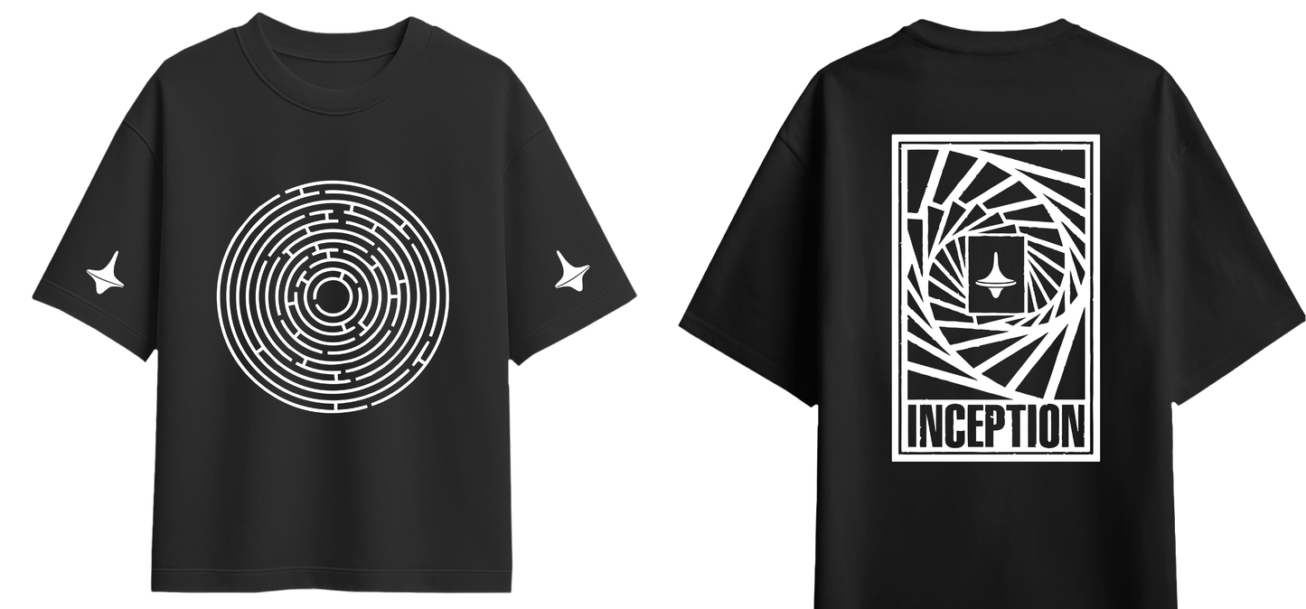 Sweaty Armpits Premium Unisex Oversized T-Shirts Inception Christopher Nolan's  Heist Thriller Movie Minimalisitc Design