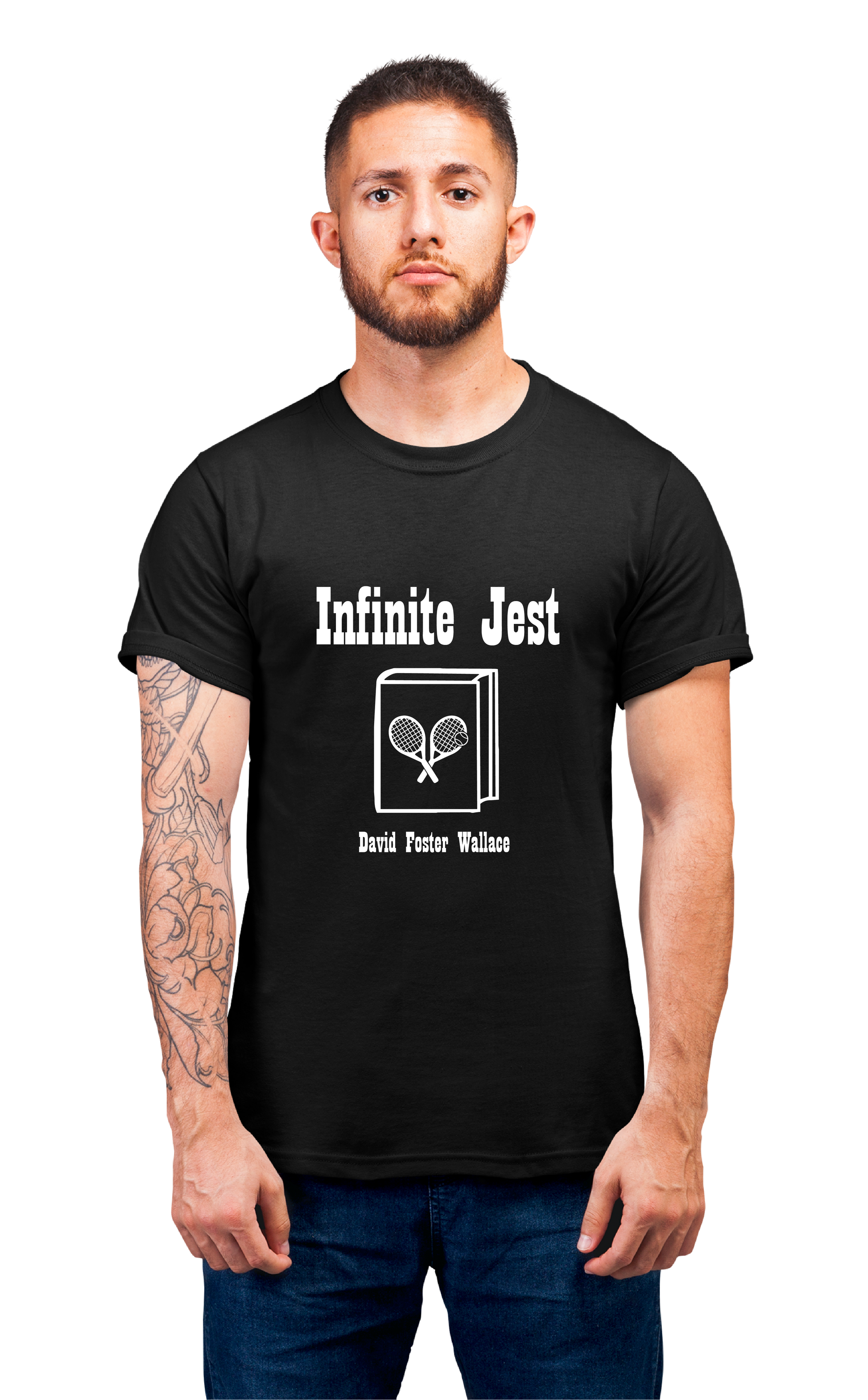 Minimalist movie-inspired T-shirt with a round neck and breathable 180 GSM material