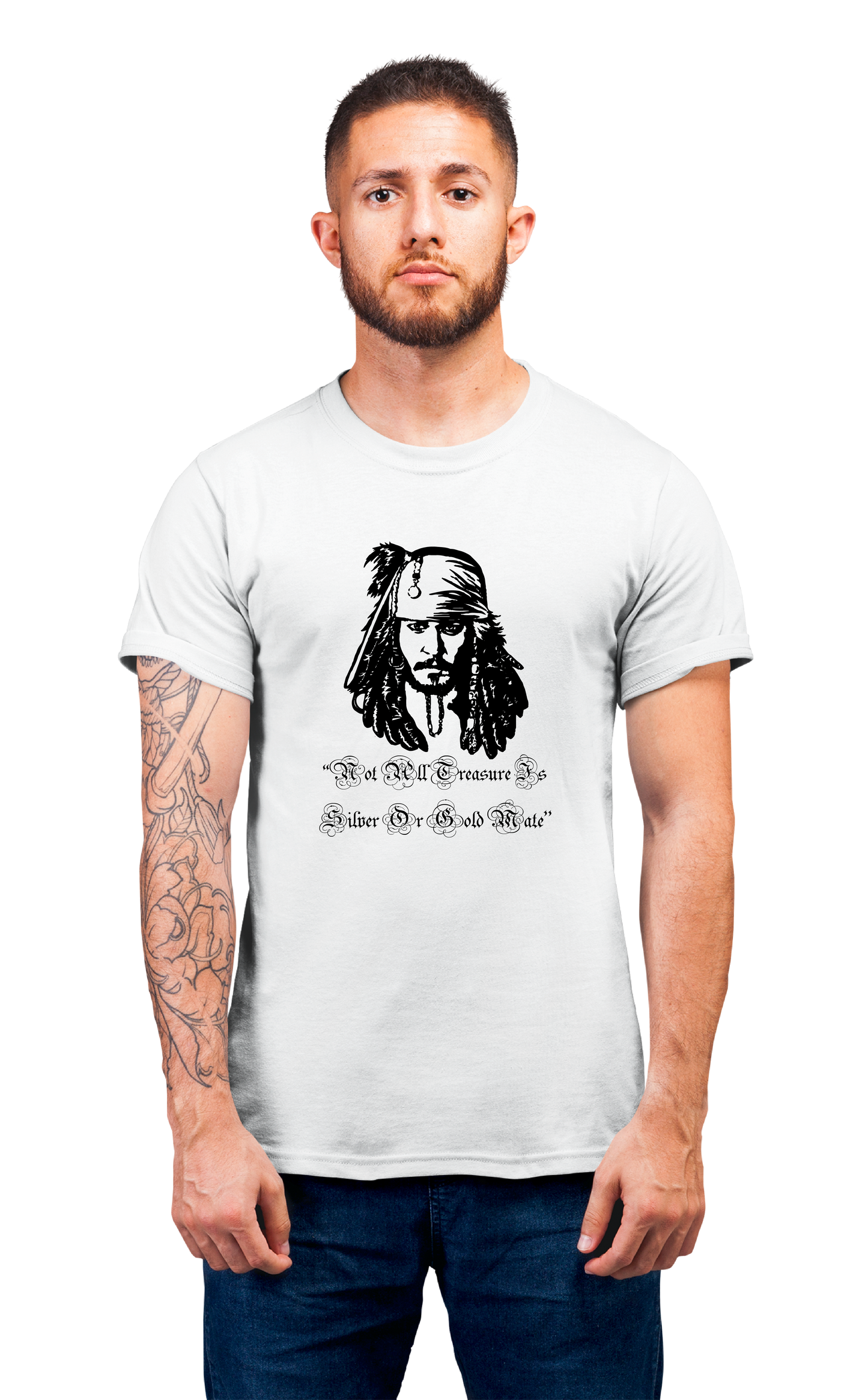 Minimalist movie-inspired T-shirt with a round neck and breathable 180 GSM material