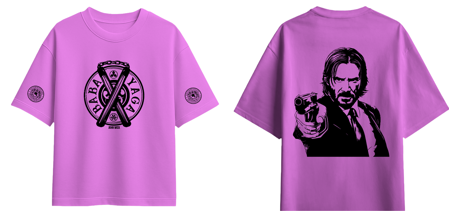 Sweaty Armpits Premium Unisex Oversized T-Shirts John Wick Baba Yaga Marker Minimalistic Design
