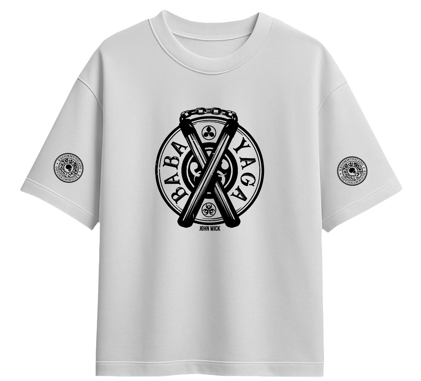 Minimalist movie-inspired T-shirt with a round neck and breathable 180 GSM material