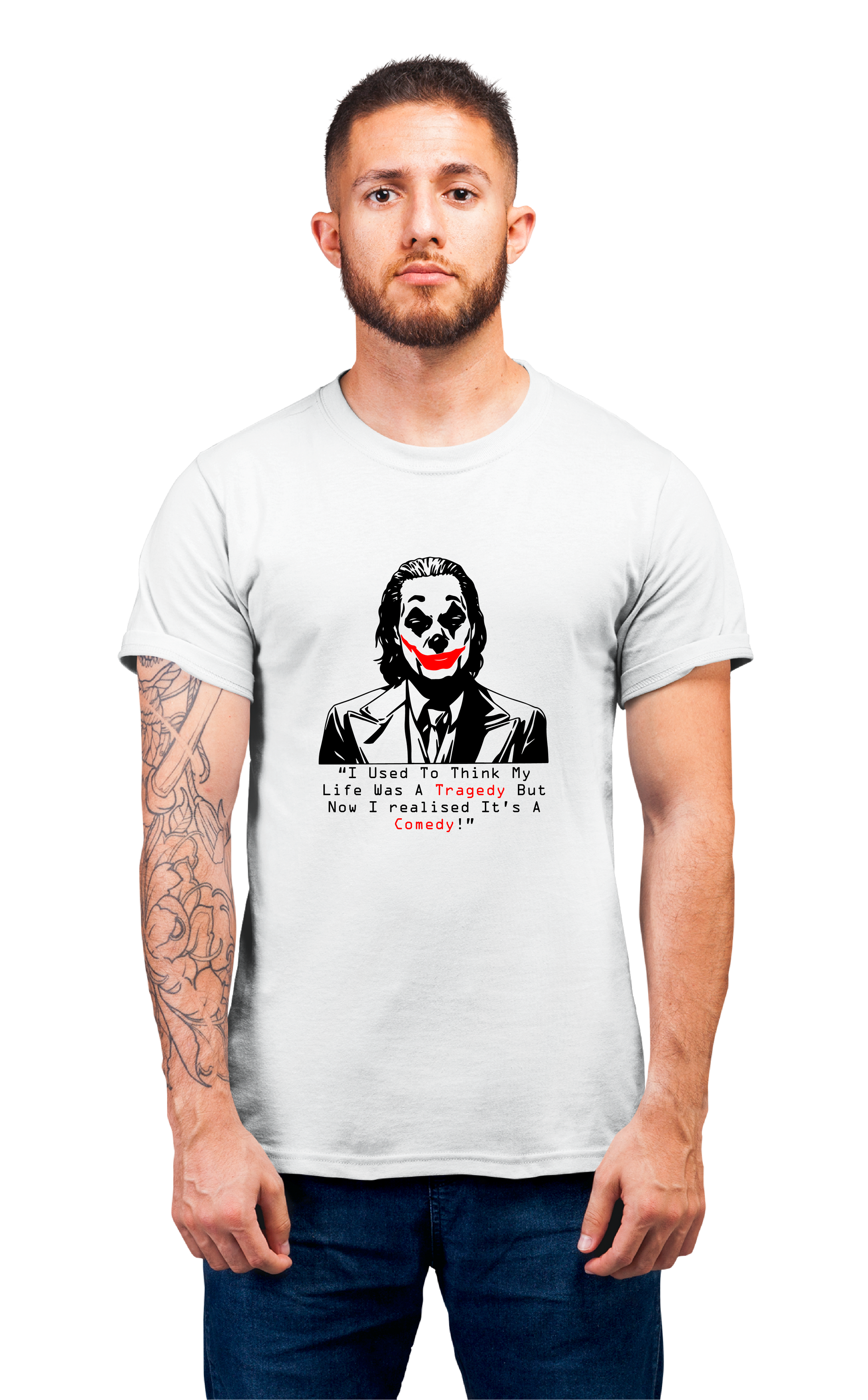 Minimalist movie-inspired T-shirt with a round neck and breathable 180 GSM material