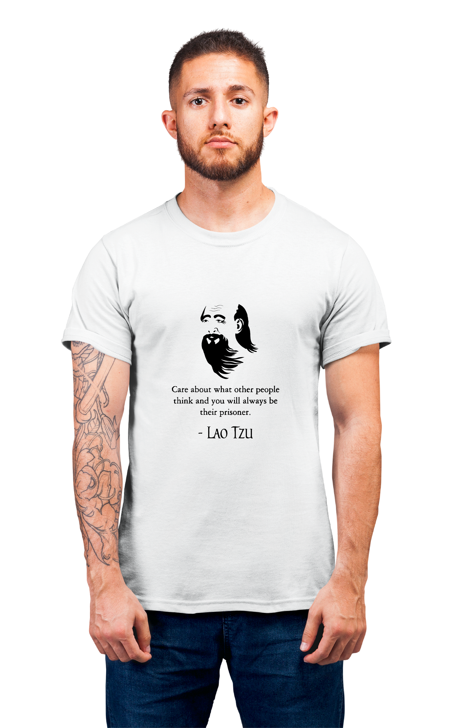 Sweaty Armpits Premium Unisex Printed T-shirts Lao Tzu
