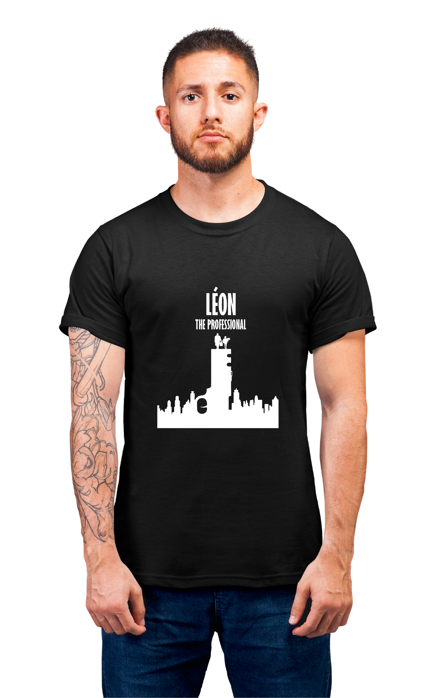 Minimalist movie-inspired T-shirt with a round neck and breathable 180 GSM material