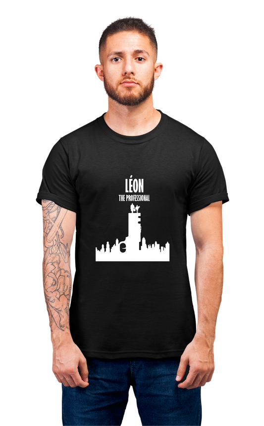 Minimalist movie-inspired T-shirt with a round neck and breathable 180 GSM material