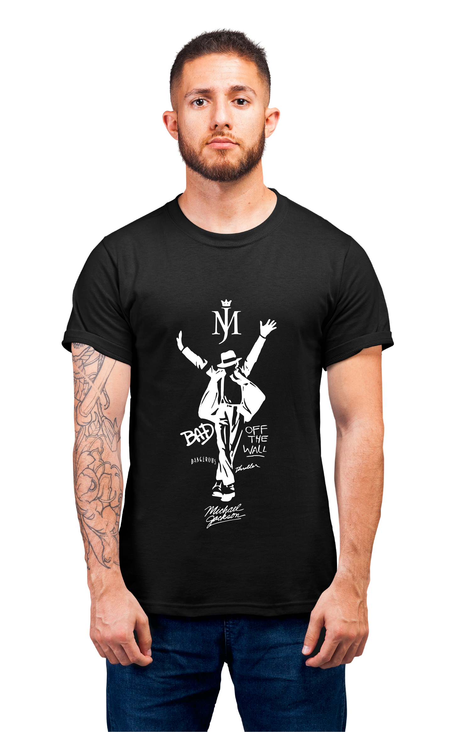 Minimalist movie-inspired T-shirt with a round neck and breathable 180 GSM material
