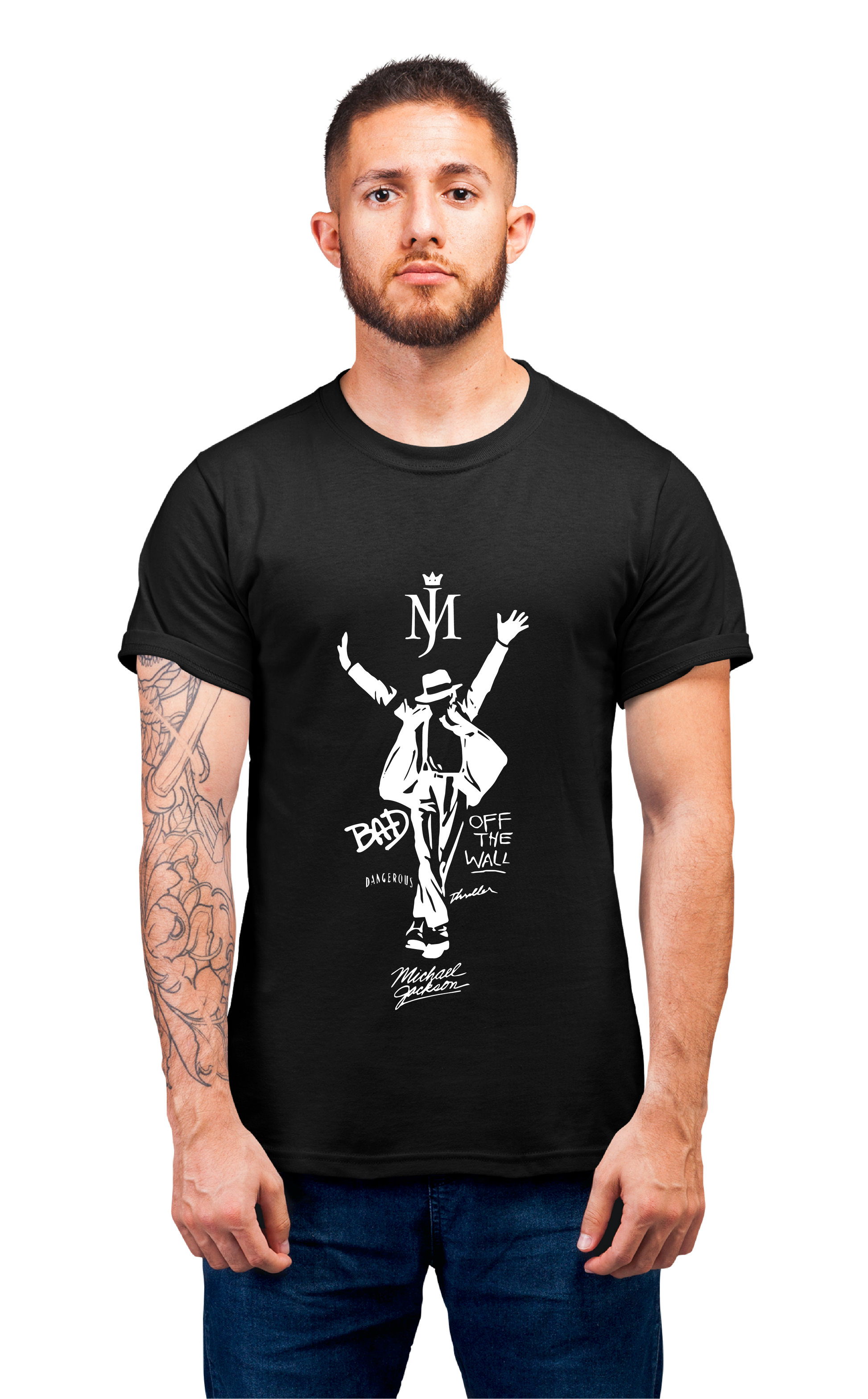 Minimalist movie-inspired T-shirt with a round neck and breathable 180 GSM material