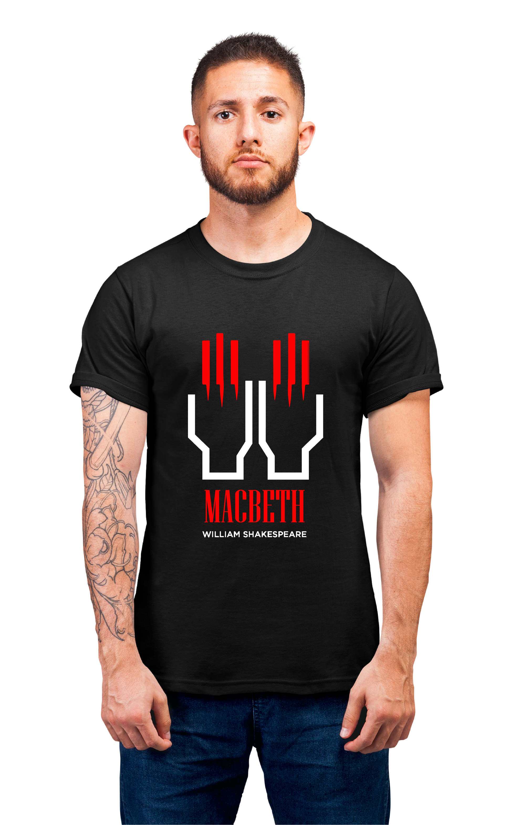 Minimalist movie-inspired T-shirt with a round neck and breathable 180 GSM material