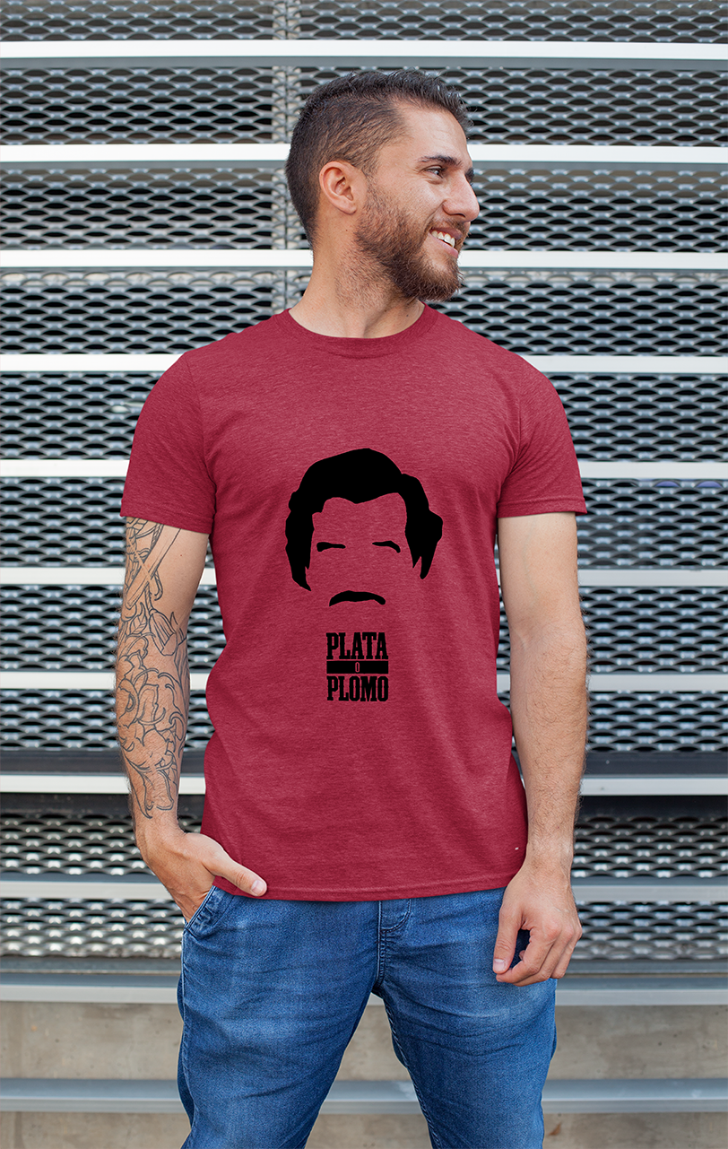 Sweaty Armpits Premium Unisex Printed T-shirt Narcos "Pablo Escobar" T.V Show Mexico Minimalistic Design