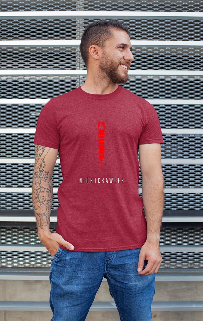 Sweaty Armpits Premium Unisex Printed T-shirt Nightcrawler Movie Thriller Minimalistic Design