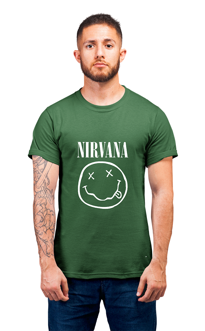 Sweaty Armpits Premium Unisex Printed T-shirts Nirvana Smile Minimalistic Design