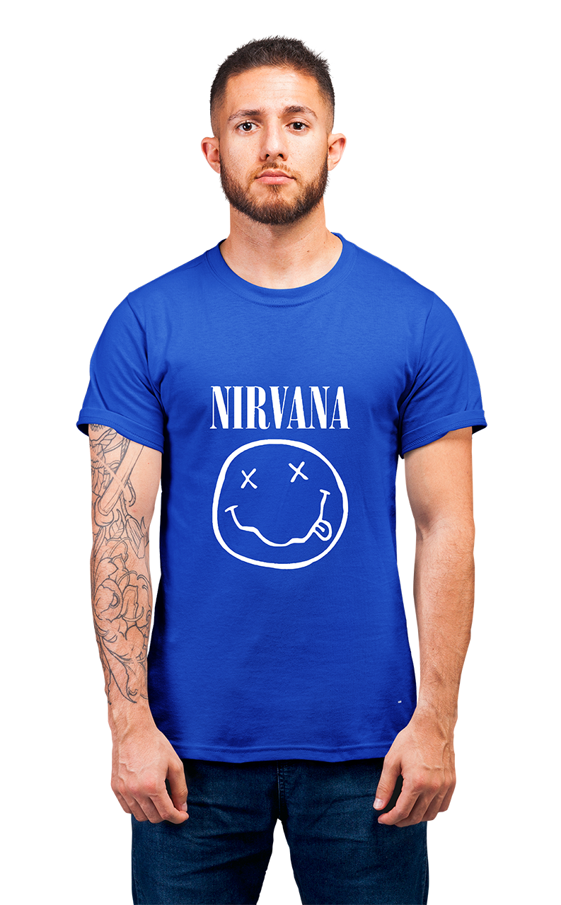 Sweaty Armpits Premium Unisex Printed T-shirts Nirvana Smile Minimalistic Design