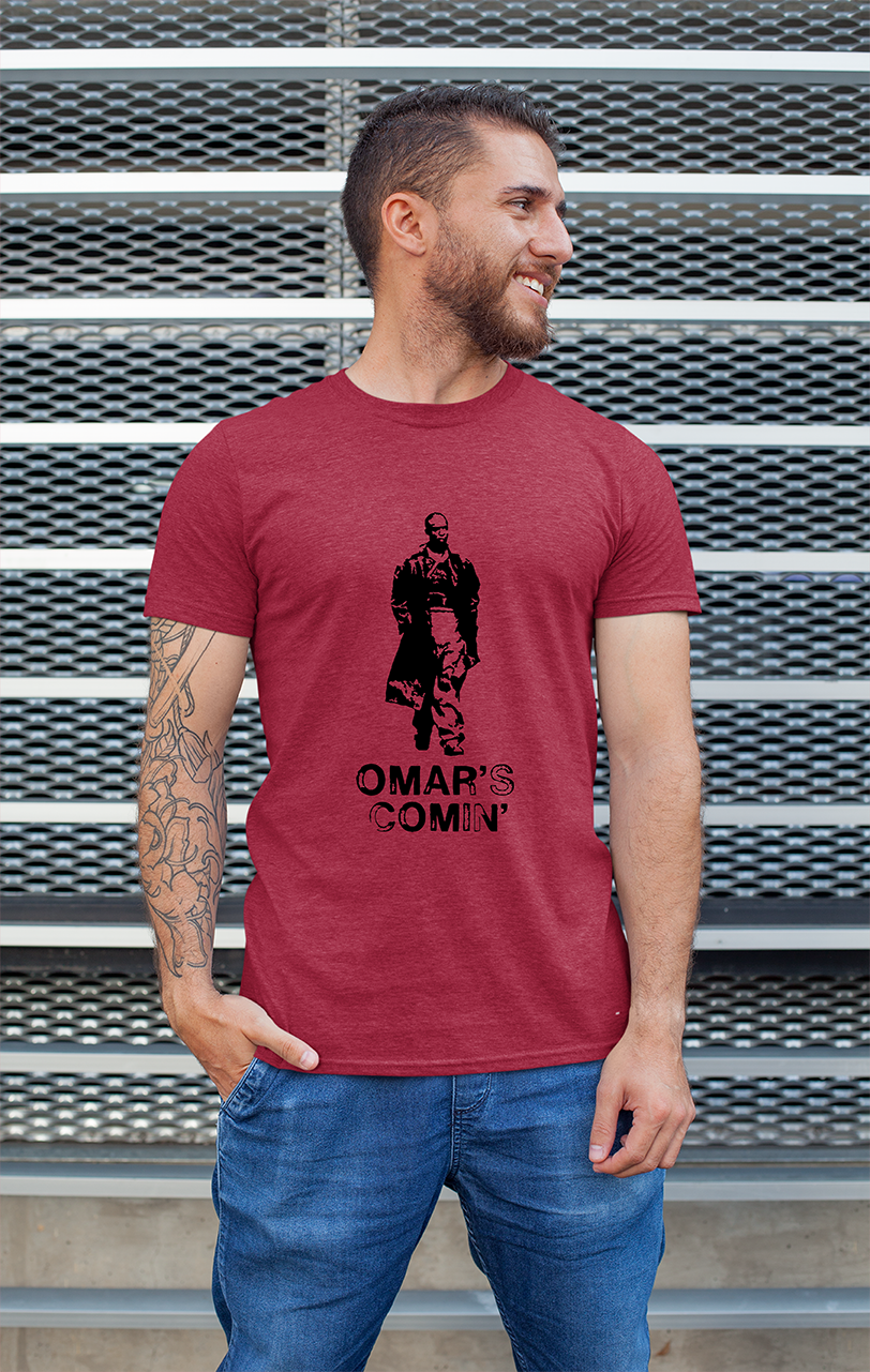 Sweaty Armpits Premium Unisex Printed T-shirt The Wire HBO Original "Omar Comin" Minimalistic  Design