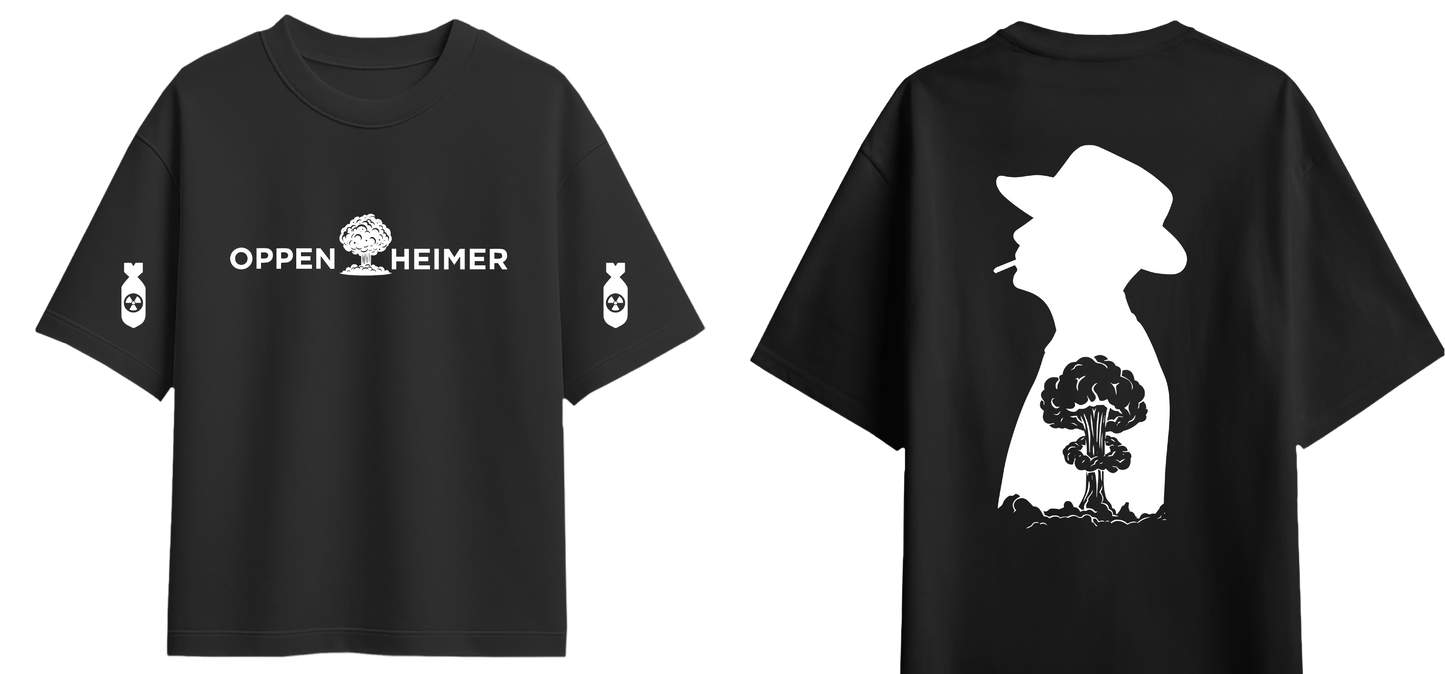 Sweaty Armpits Premium Unisex Oversized T-Shirts J. Robert Oppenheimer Movie Christopher Nolan's Epic Adaptation Minimalistic Design