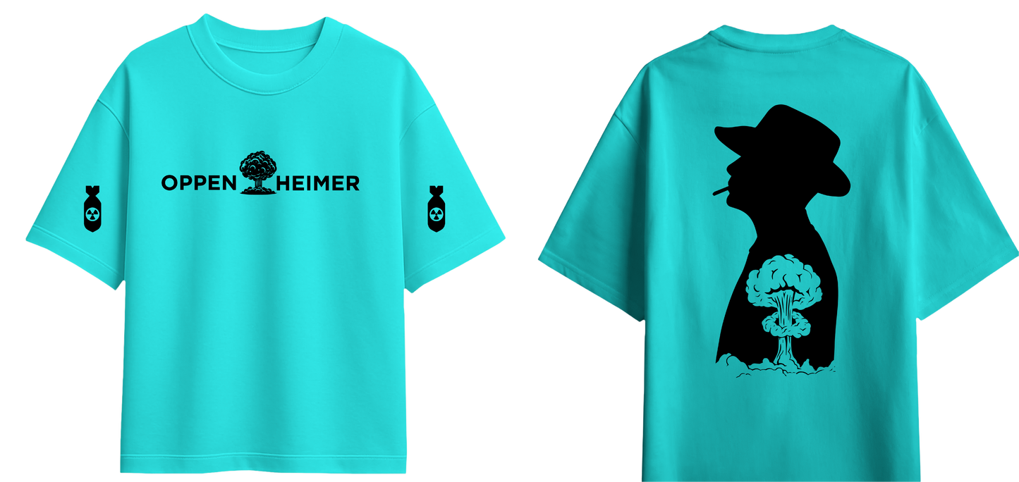 Sweaty Armpits Premium Unisex Oversized T-Shirts J. Robert Oppenheimer Movie Christopher Nolan's Epic Adaptation Minimalistic Design