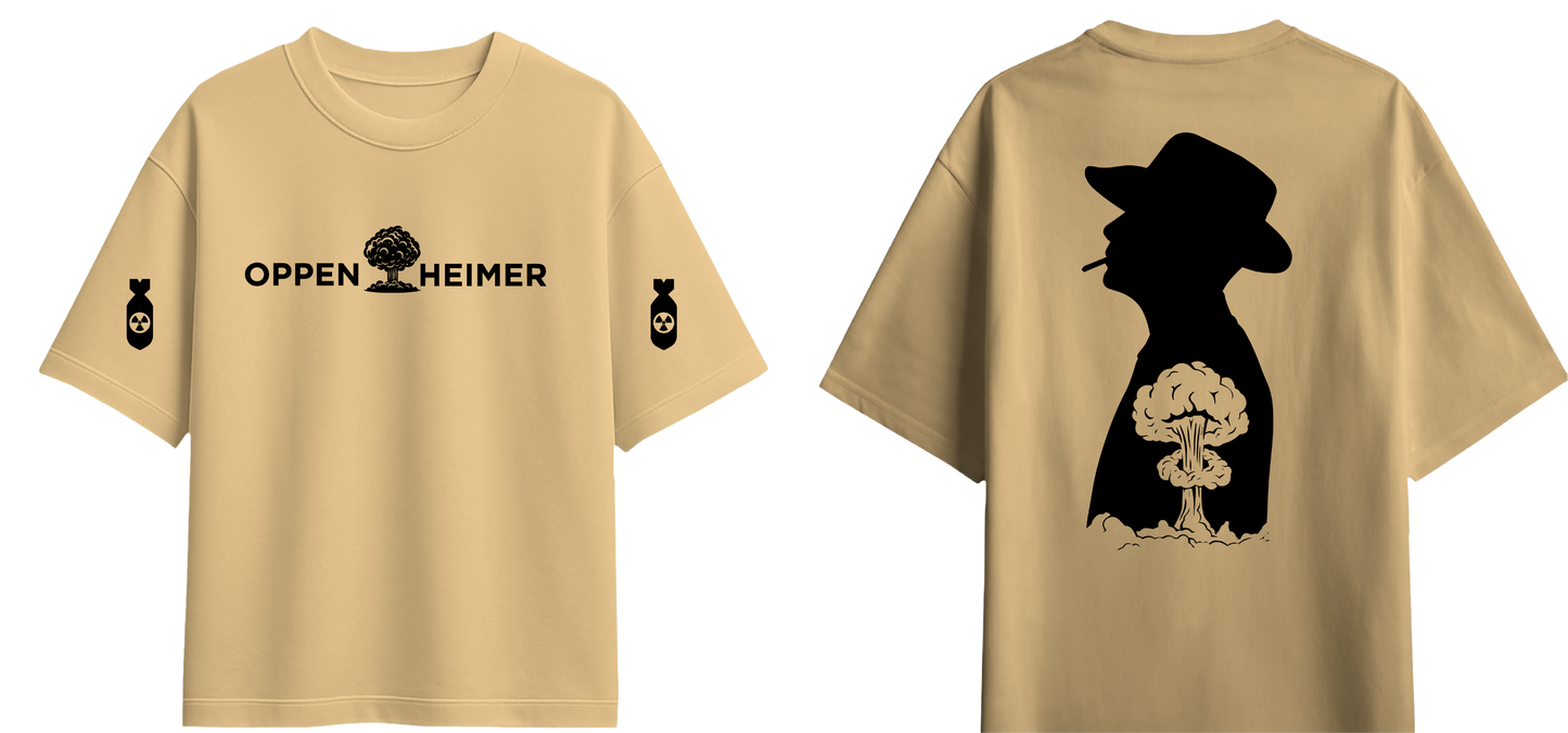 Sweaty Armpits Premium Unisex Oversized T-Shirts J. Robert Oppenheimer Movie Christopher Nolan's Epic Adaptation Minimalistic Design