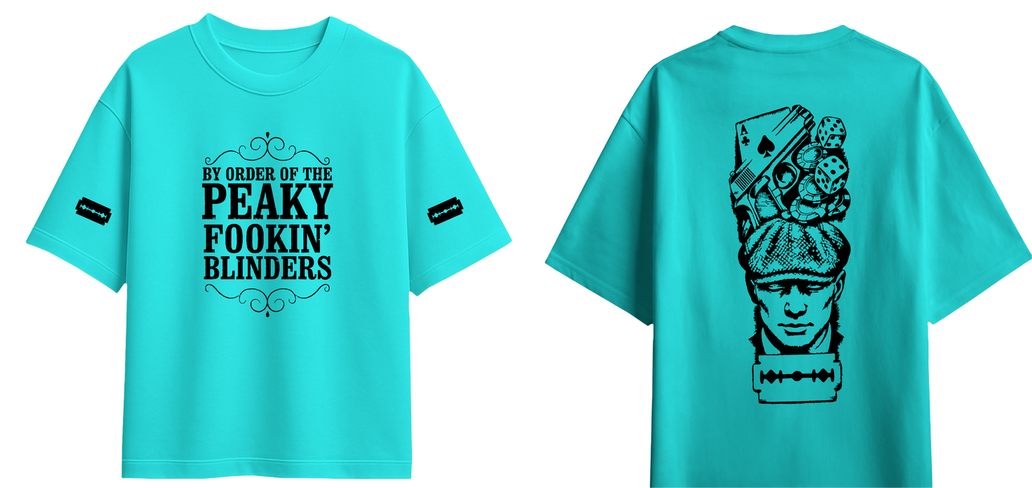 Sweaty Armpits Premium Unisex Oversized T-Shirts Peaky Fooking Blinders British T.V Show Minimalistic Design
