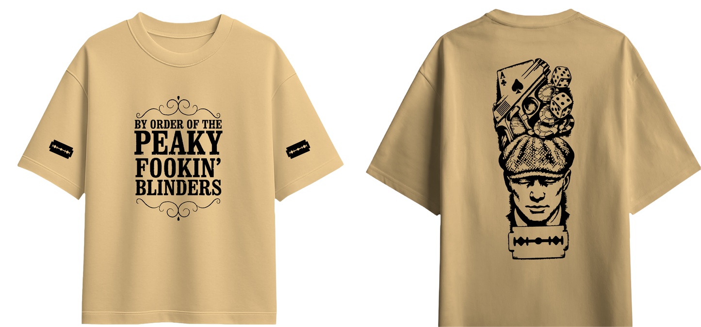 Sweaty Armpits Premium Unisex Oversized T-Shirts Peaky Fooking Blinders British T.V Show Minimalistic Design