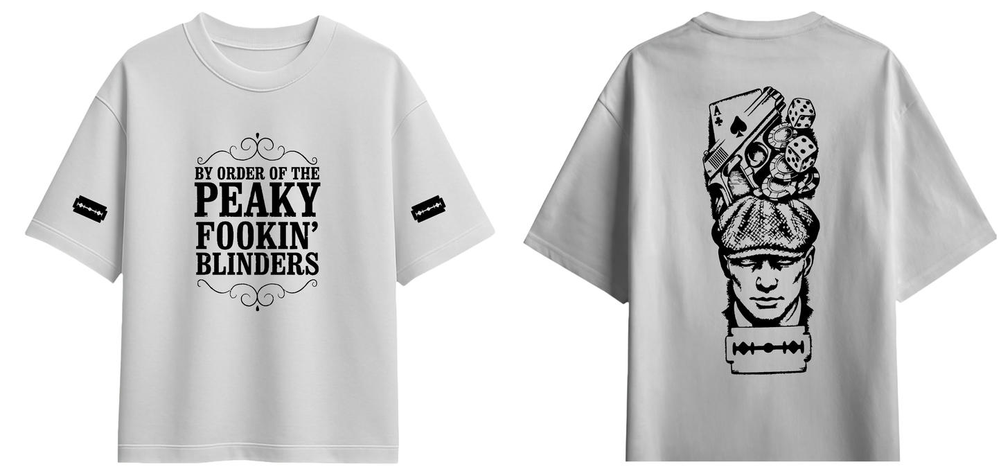 Sweaty Armpits Premium Unisex Oversized T-Shirts Peaky Fooking Blinders British T.V Show Minimalistic Design