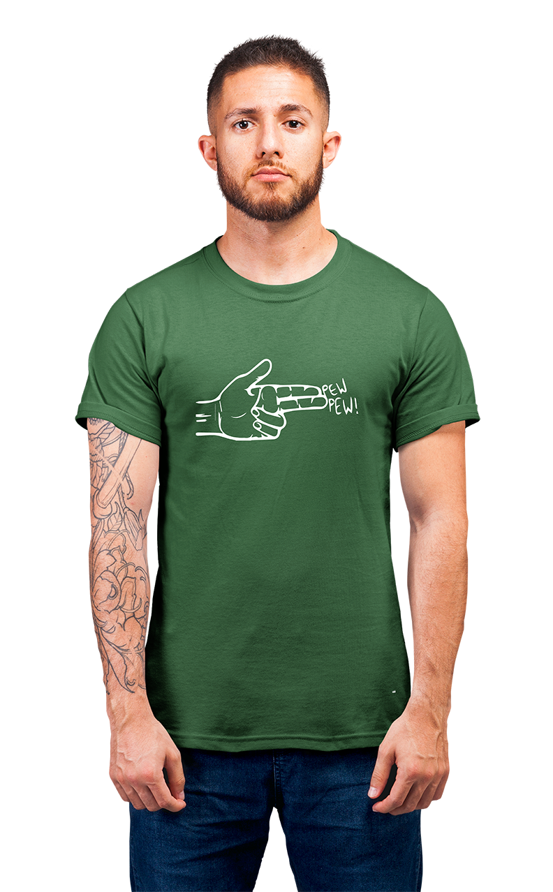 Minimalist movie-inspired T-shirt with a round neck and breathable 180 GSM material